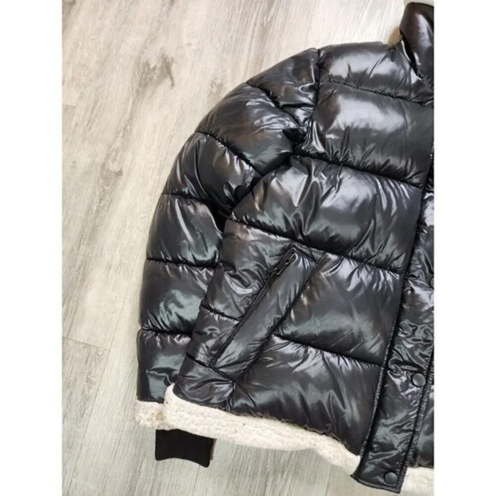 7 Seven for‎ All Mankind SAM Shearling Thermal Puffer Jacket Womens Large